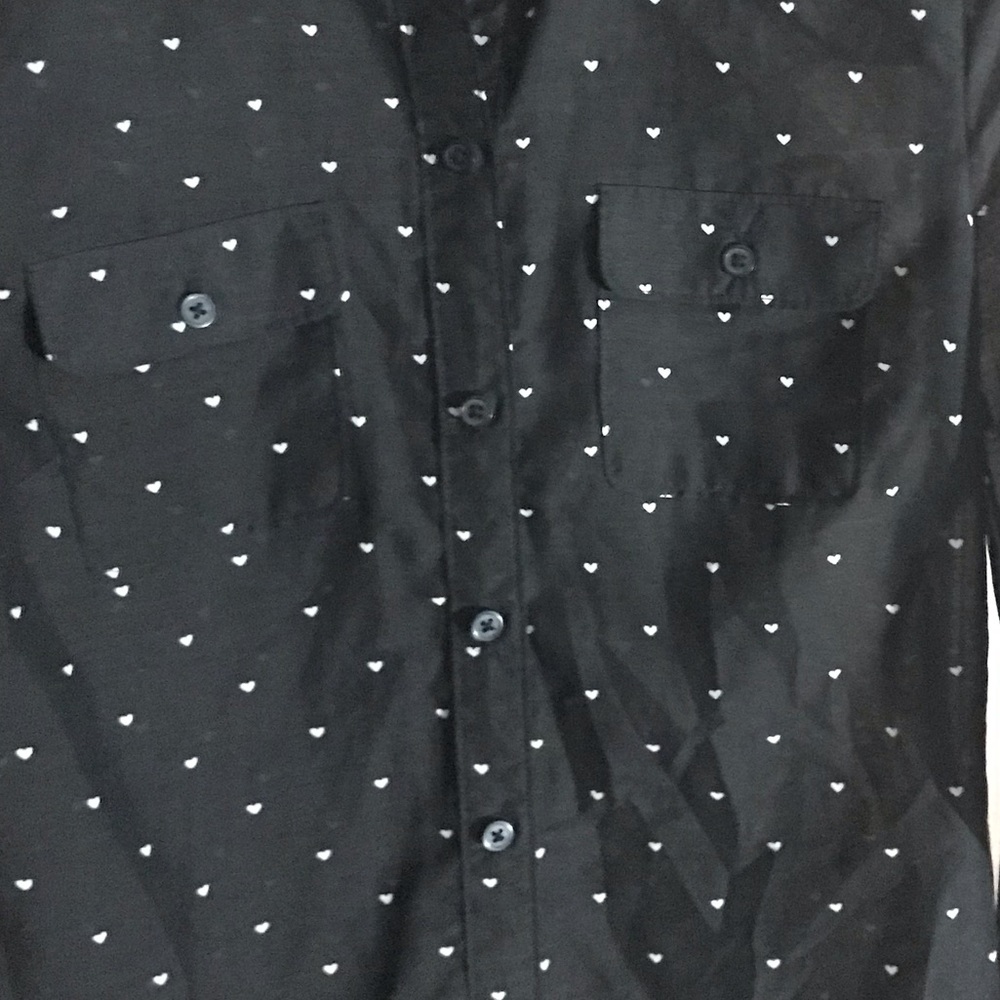 💞LOFT💞sheer button down shirt SMALL - Picture 4 of 4